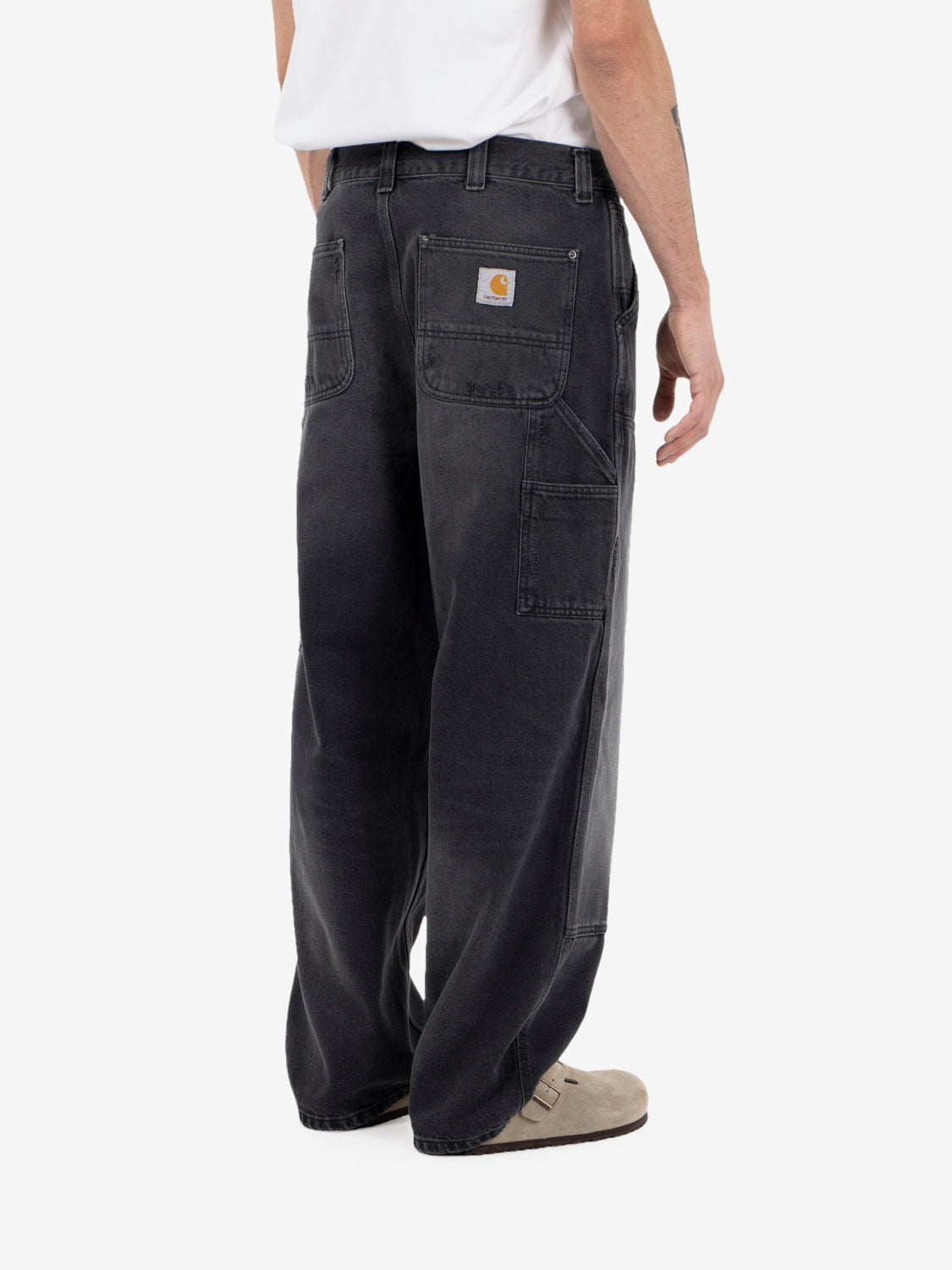 OG Double Knee Pant black grind wash