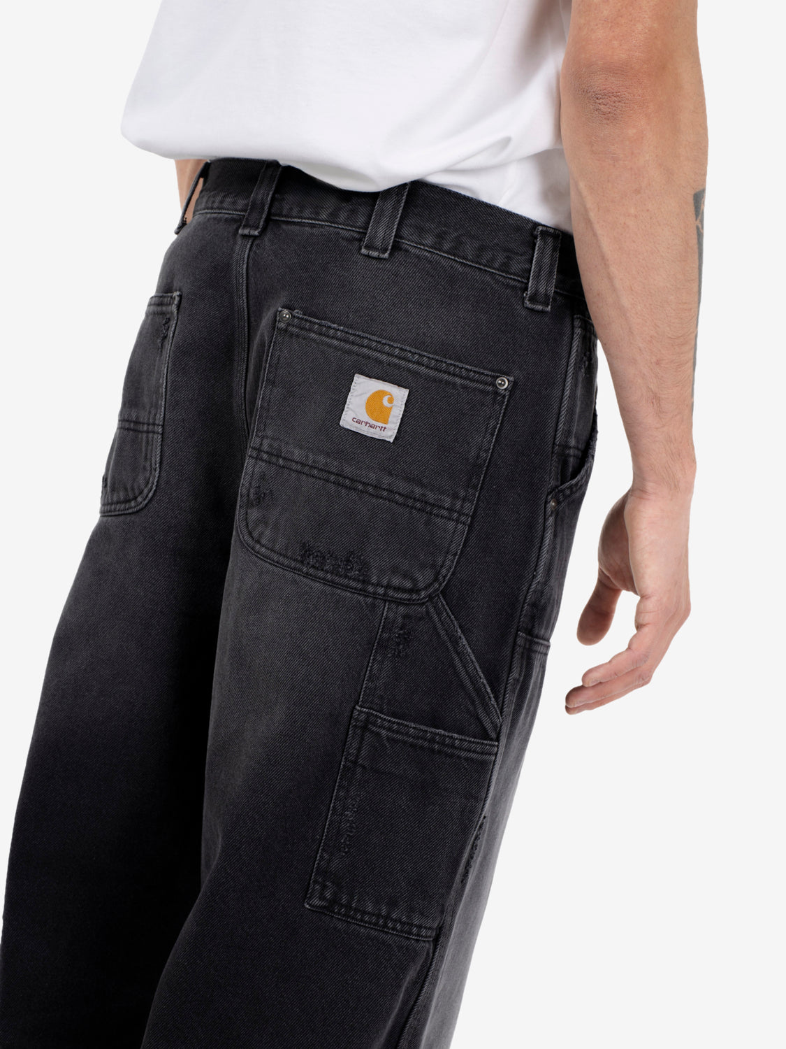 OG Double Knee Pant black grind wash