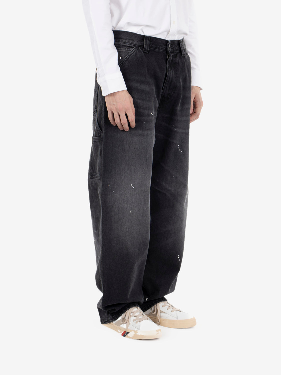 OG Single Knee Pant blue destroy black