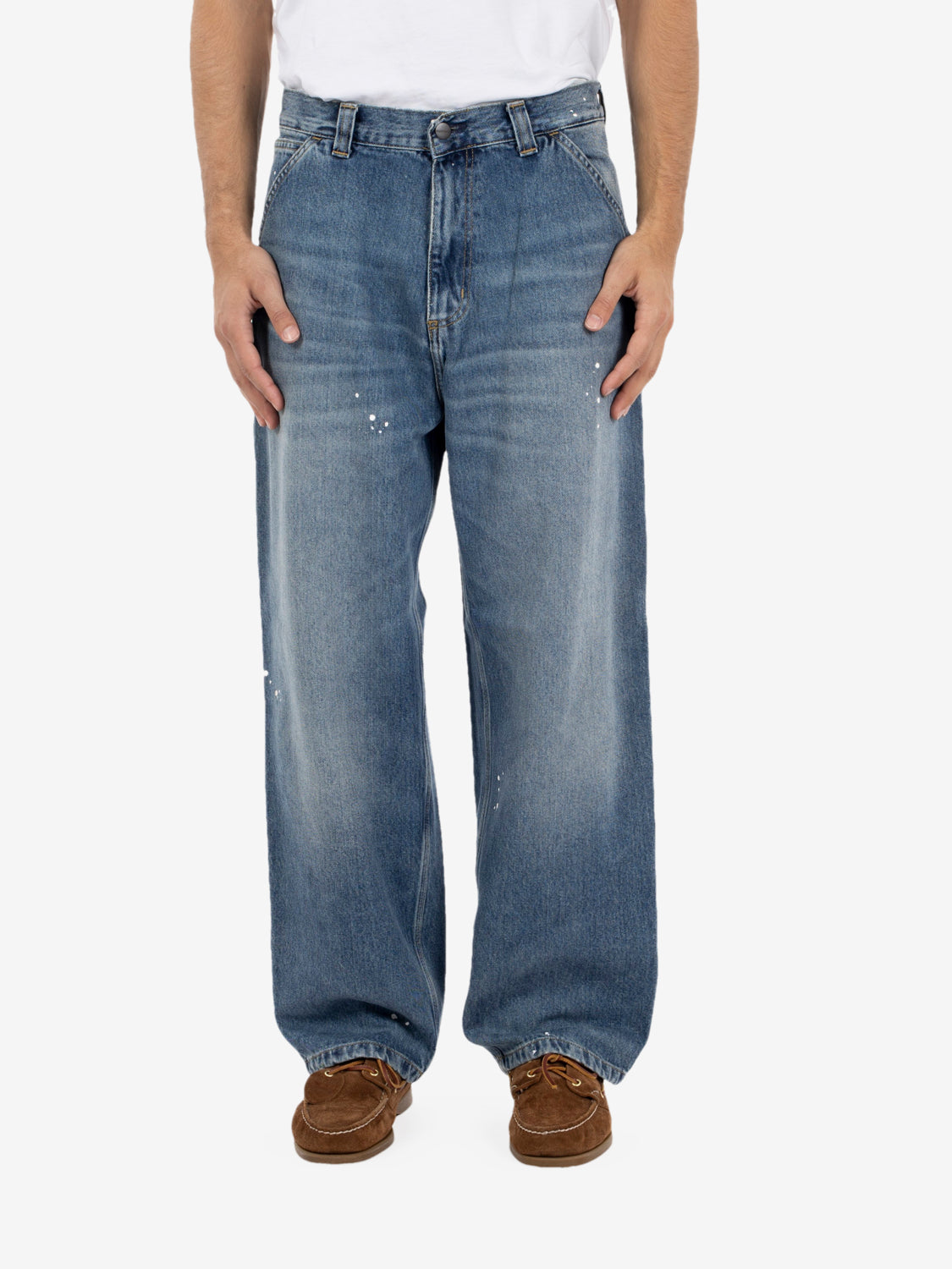 OG Single Knee Pant blue destroy wash