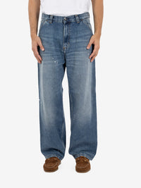 OG Single Knee Pant blue destroy wash
