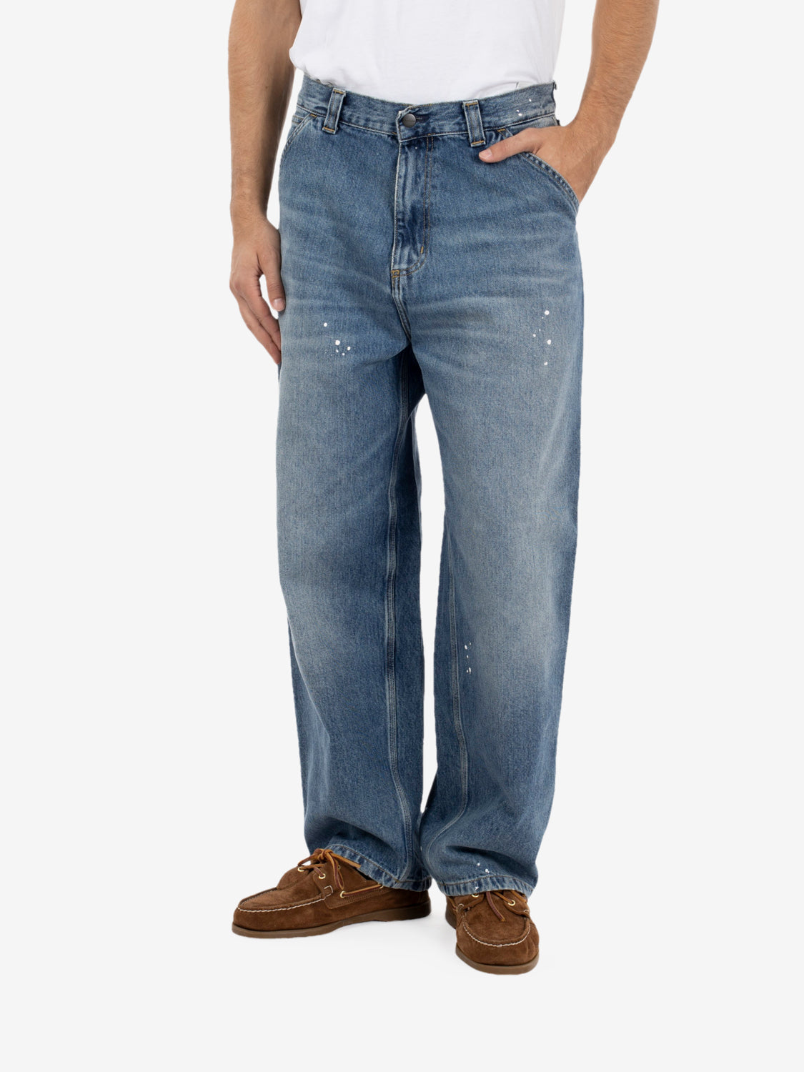 OG Single Knee Pant blue destroy wash