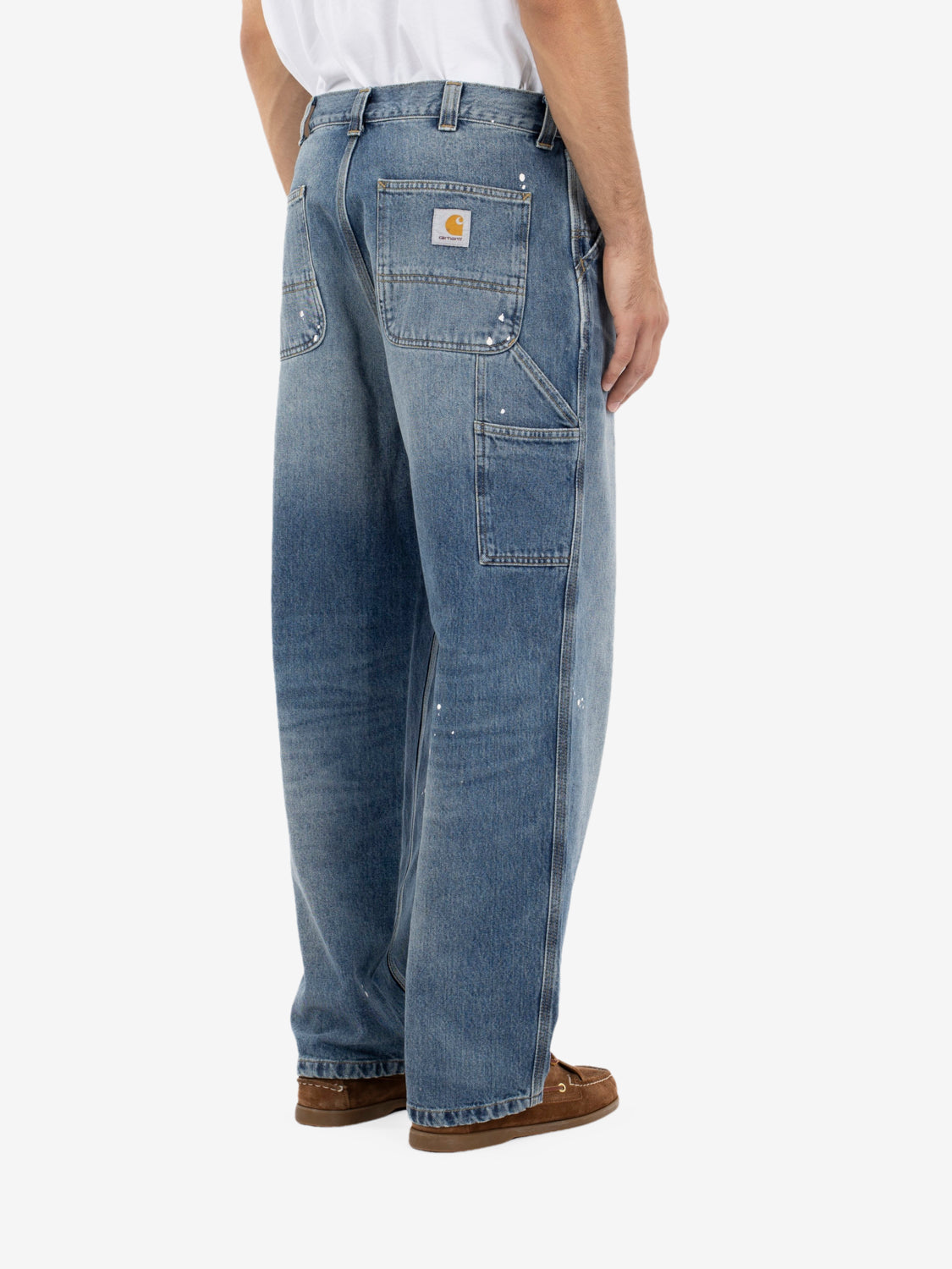OG Single Knee Pant blue destroy wash