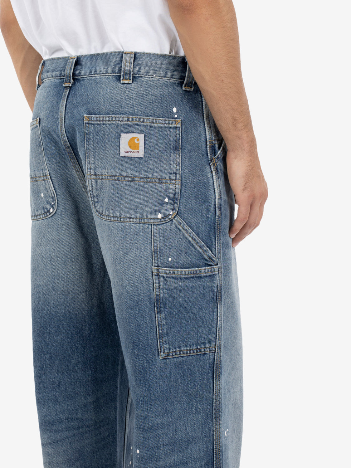OG Single Knee Pant blue destroy wash