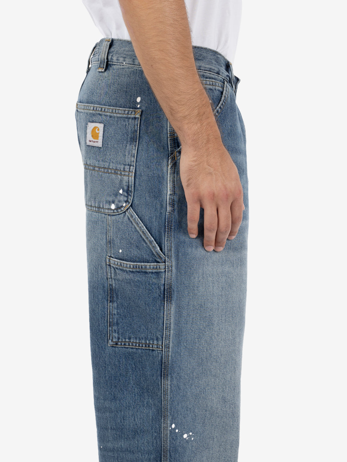 OG Single Knee Pant blue destroy wash