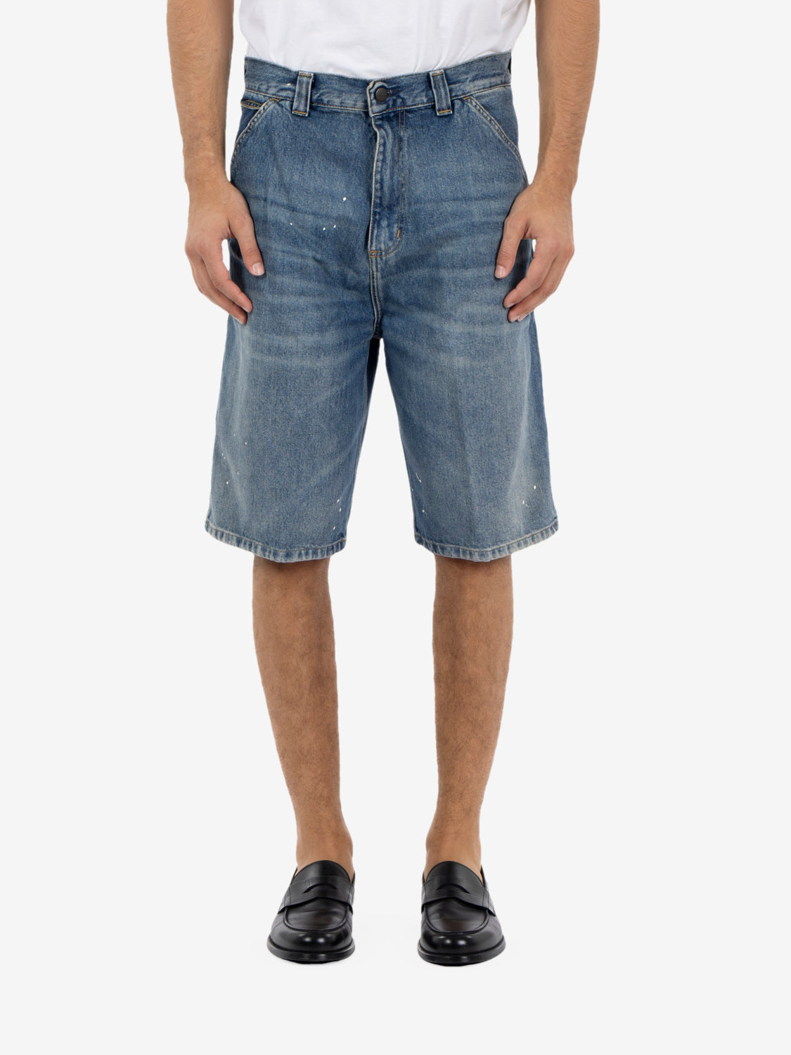 OG Single Knee short blue Blue Destroy wash