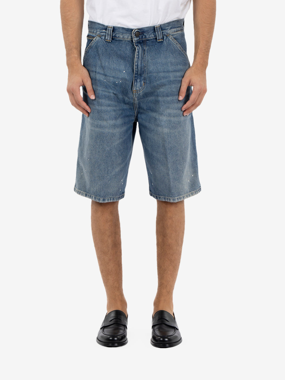 OG Single Knee short blue Blue Destroy wash