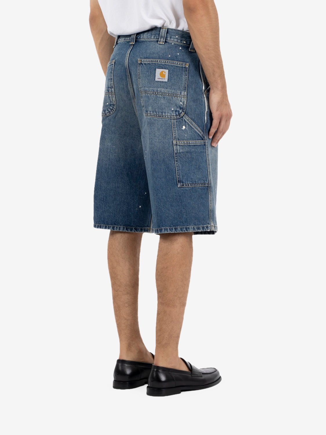 OG Single Knee short blue Blue Destroy wash