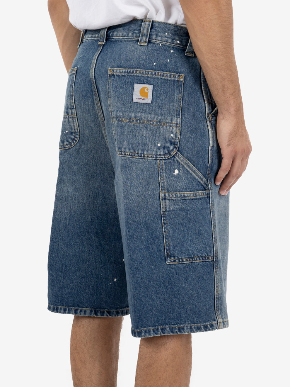 OG Single Knee short blue Blue Destroy wash