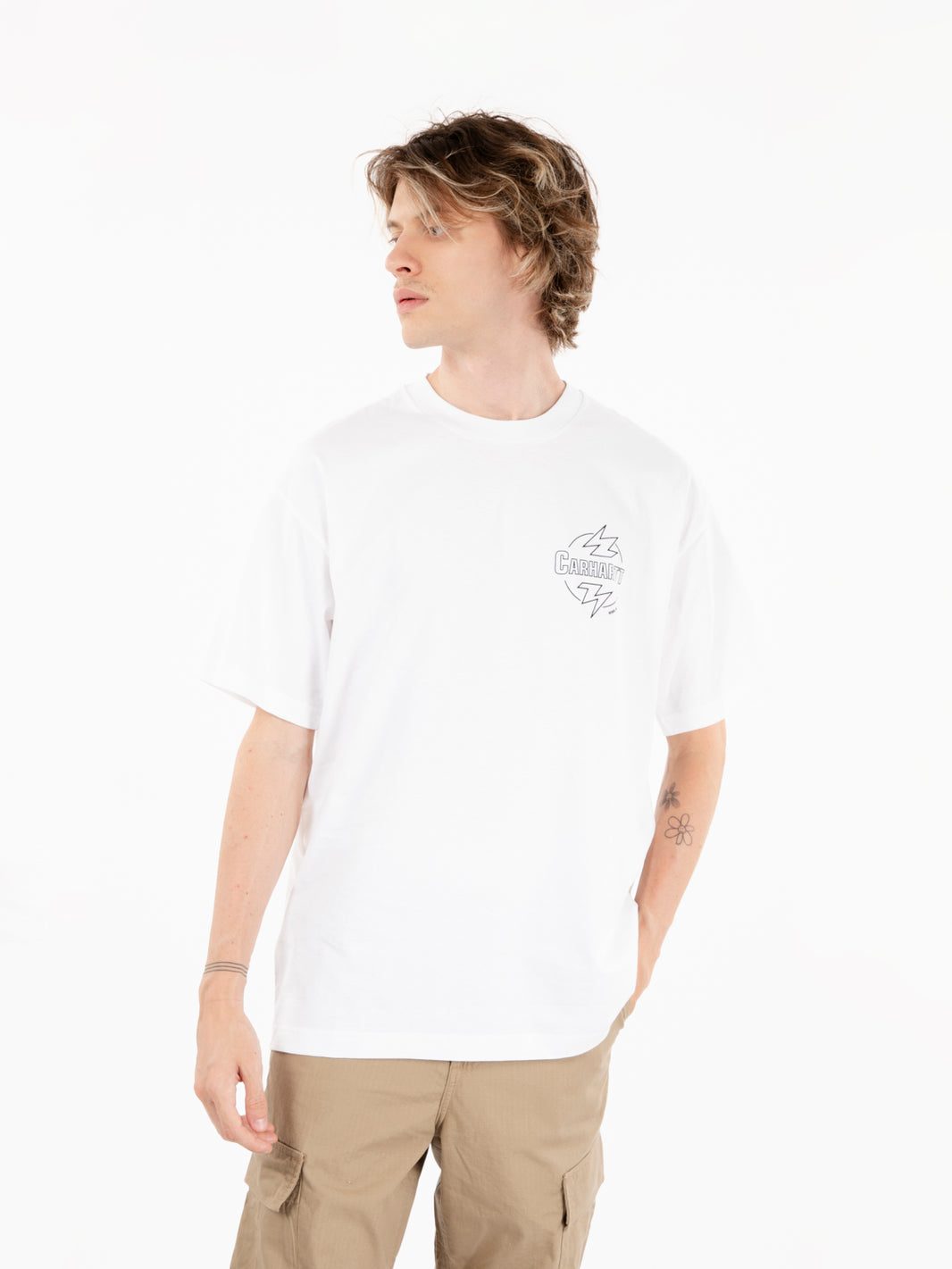 S/S Ablaze t-shirt white / black 
