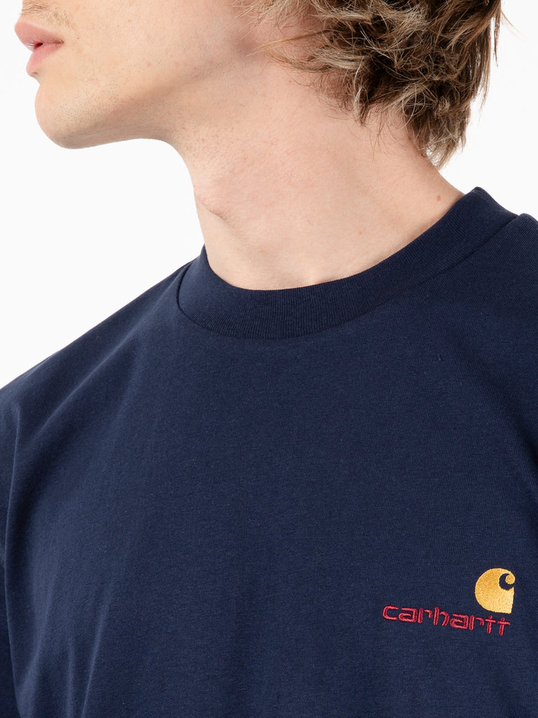 Carhartt WIP - S/S American script t-shirt air force blue