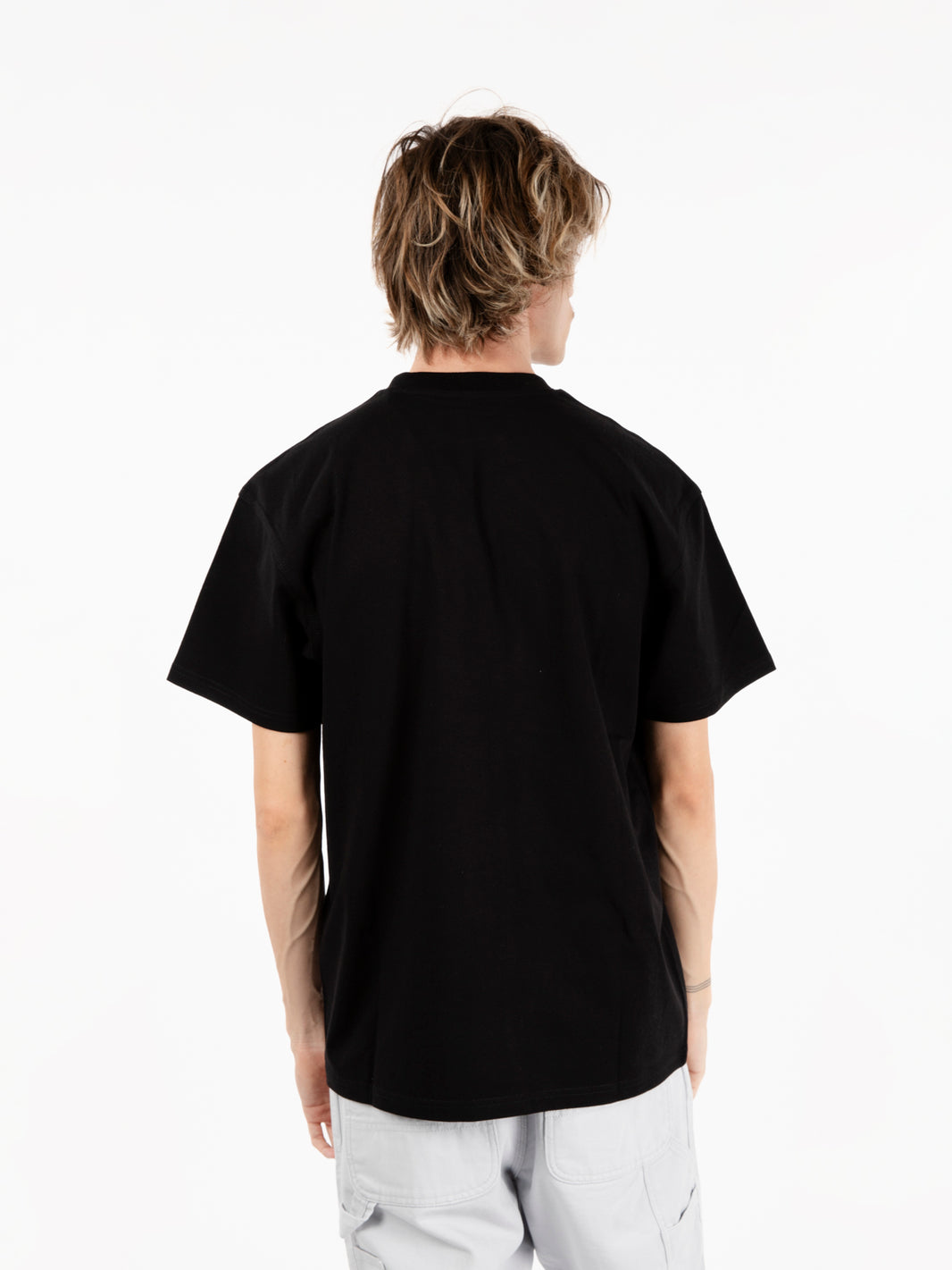 S/S American script t-shirt black 