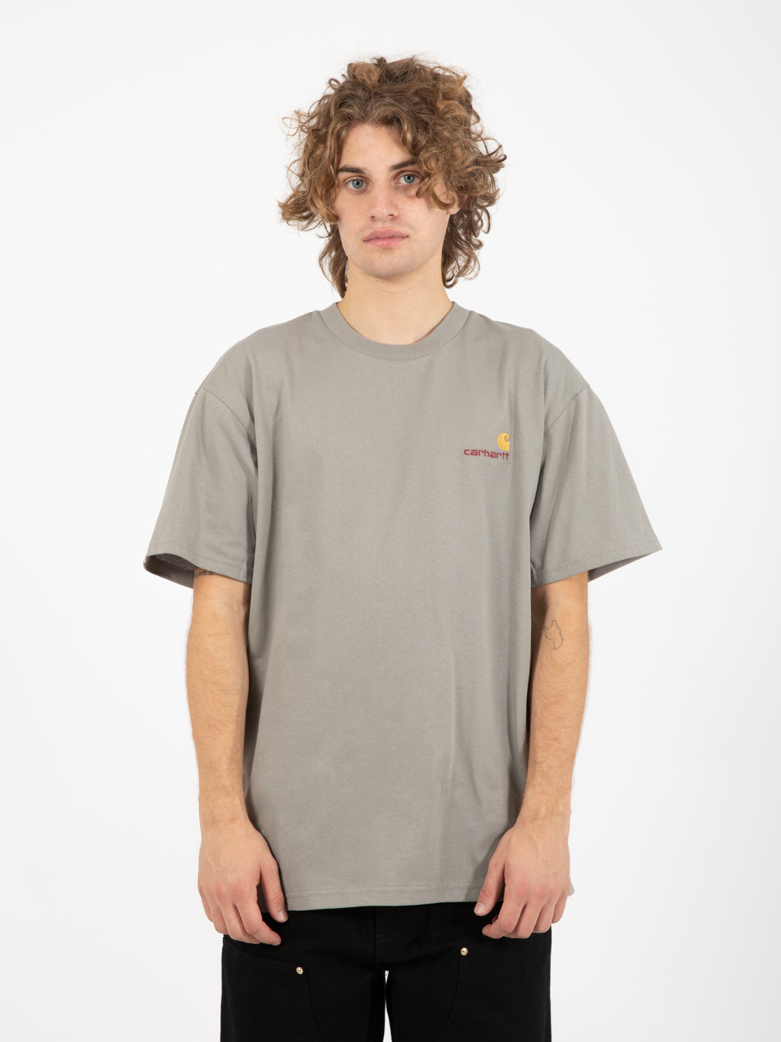 S/S American script t-shirt marengo 