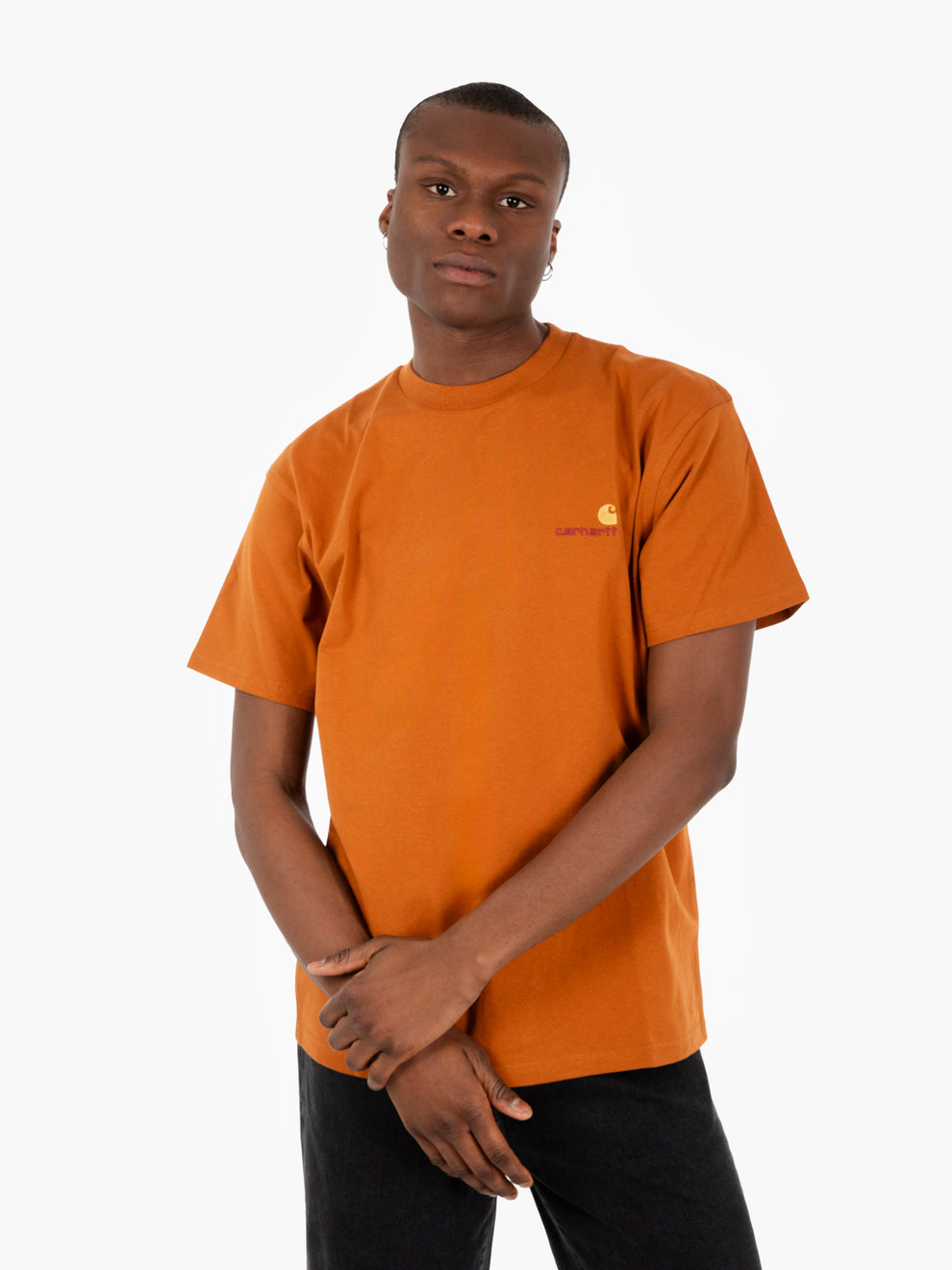 S/S American Script sienna t-shirt 