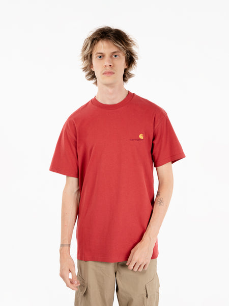 S/S American script t-shirt tuscany