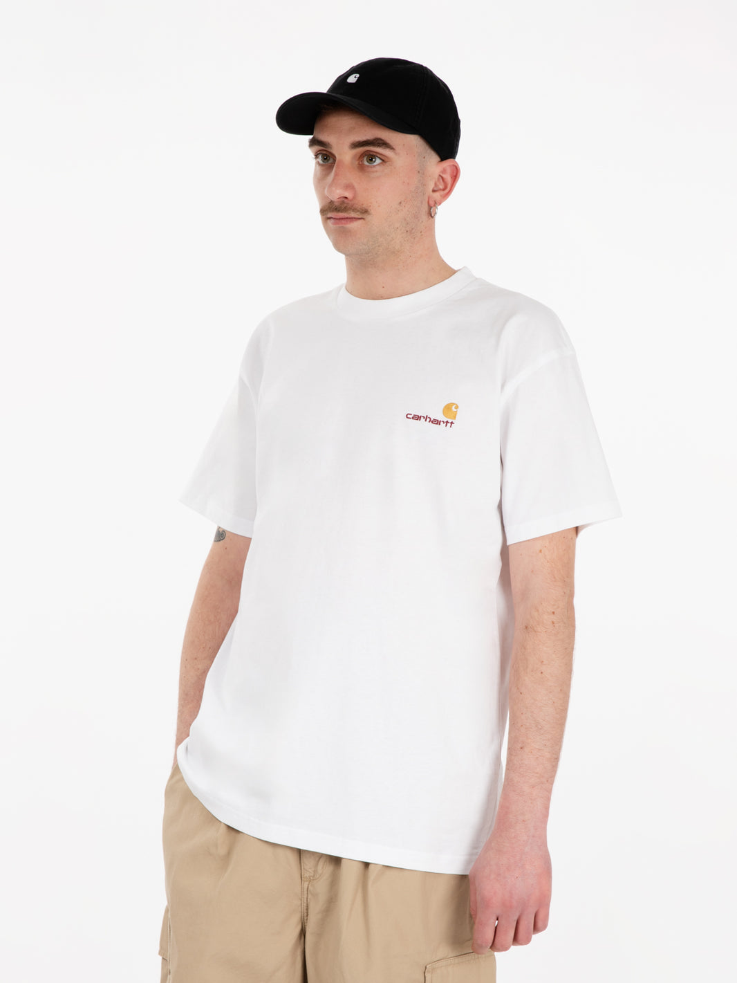 S/S american script t-shirt white 