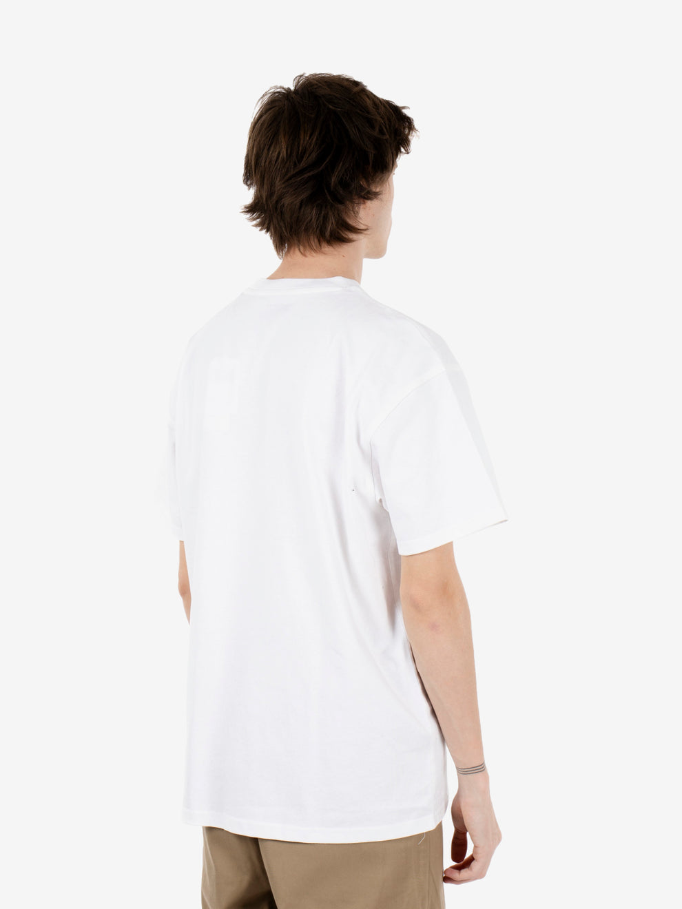 S/S American script t-shirt white