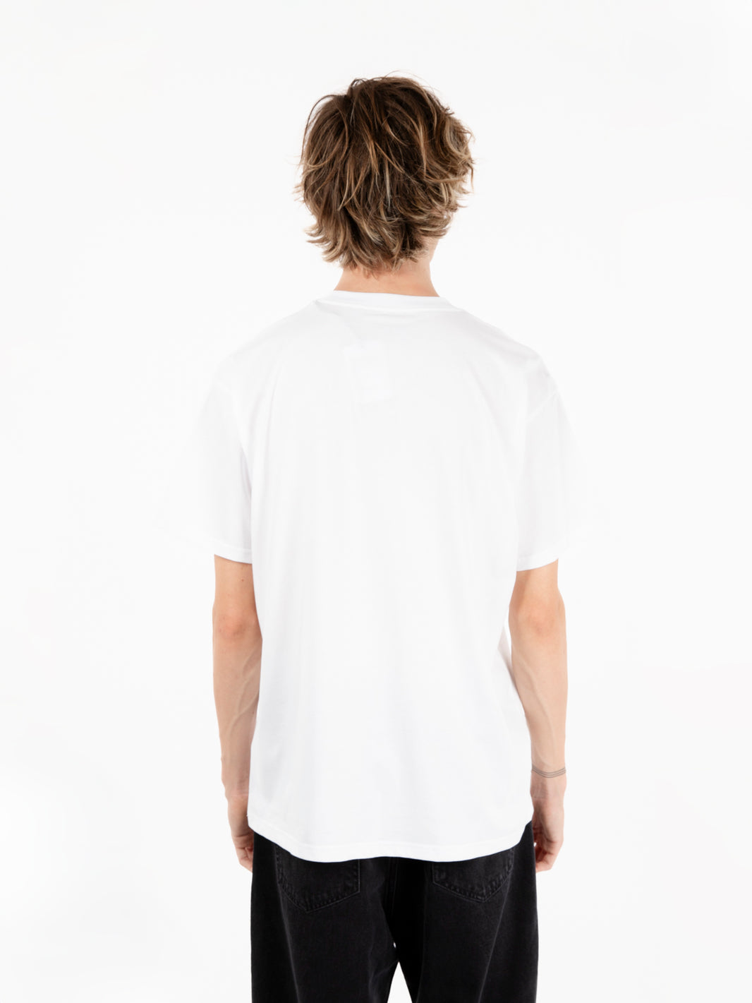 S/S Amour pocket t-shirt white / black