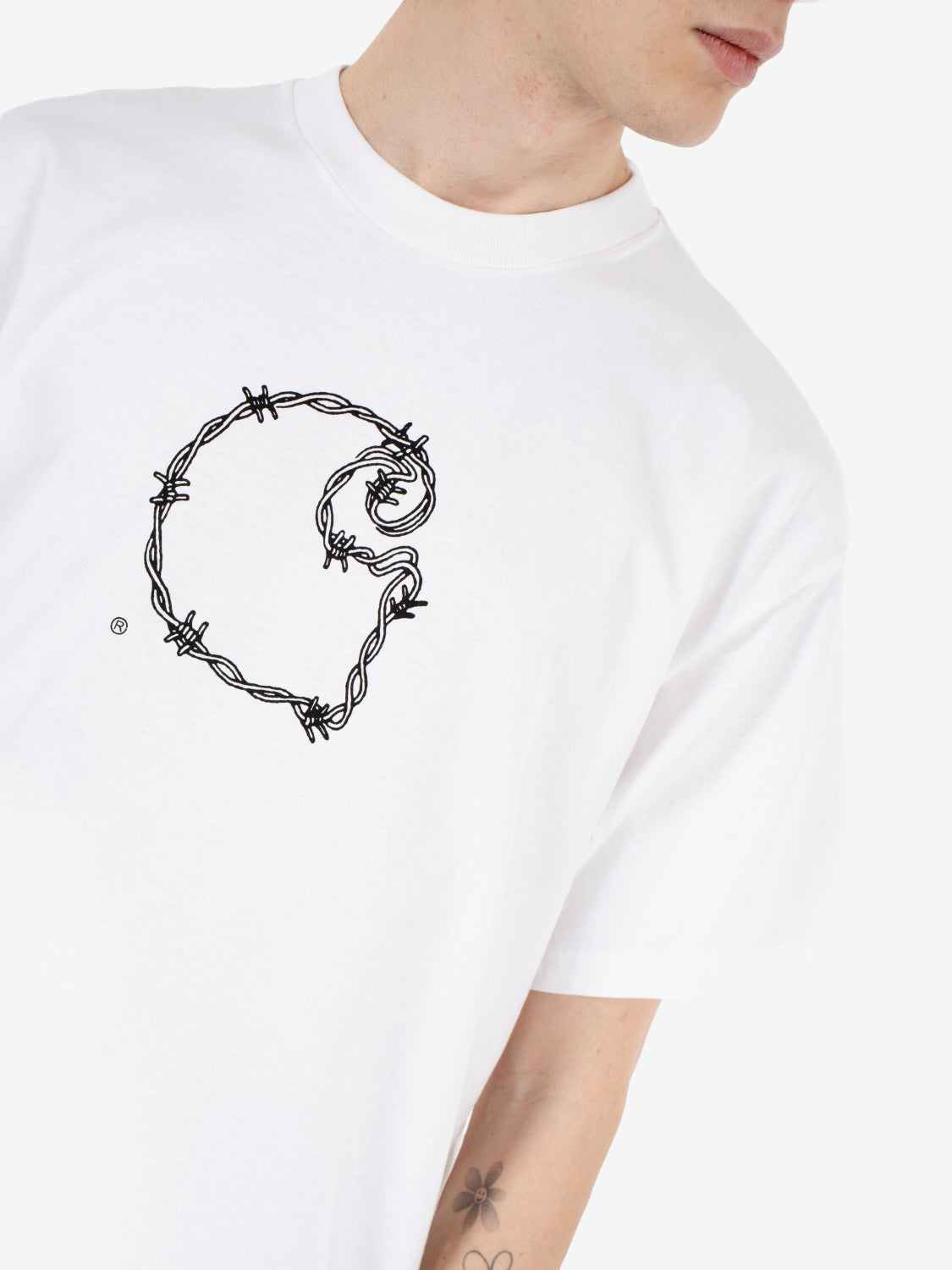 S/S Barbwire C T-Shirt white