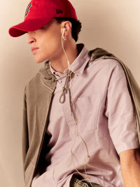 S/S Braxton Shirt purple/wax