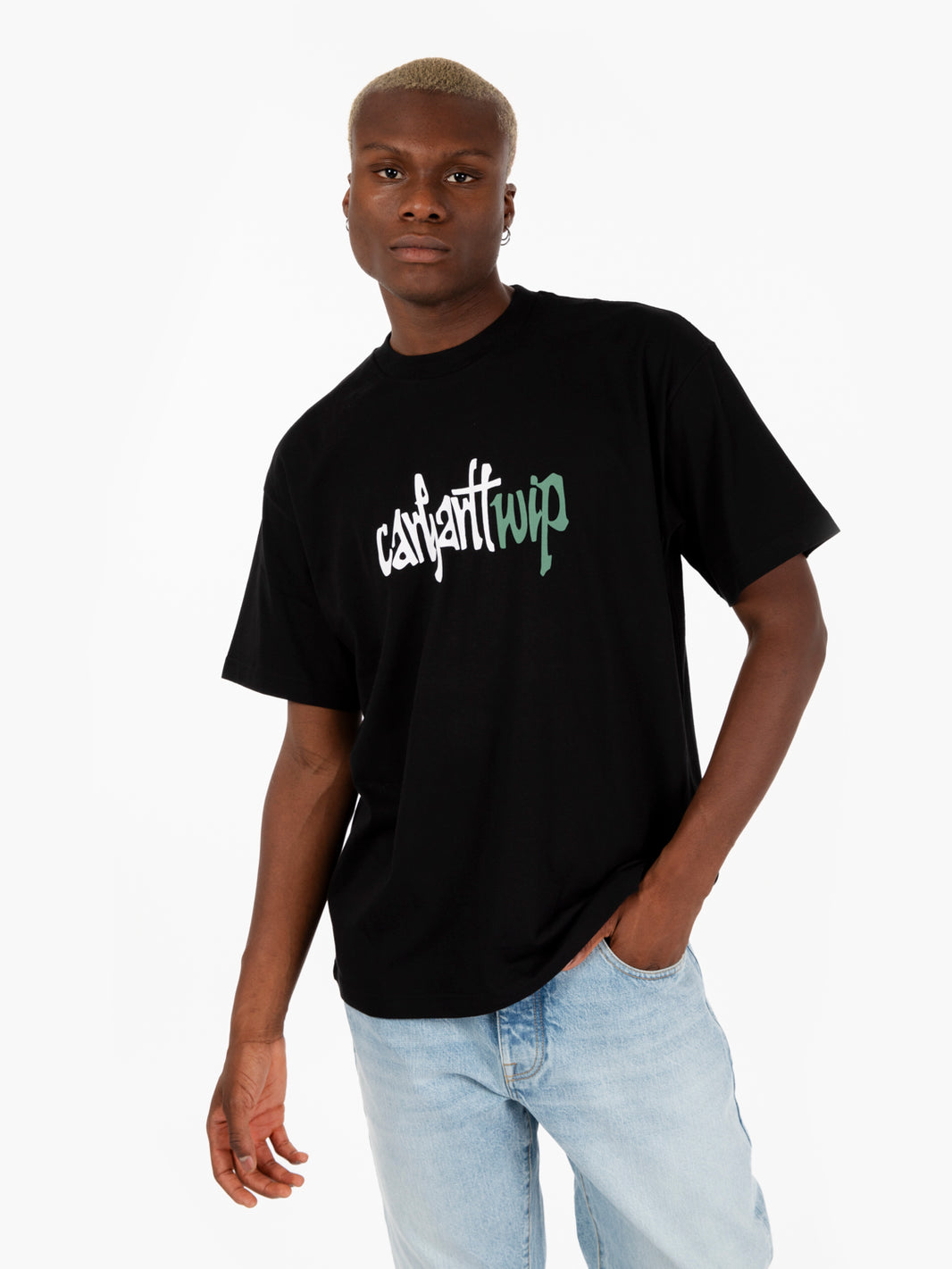S/S brush wip t-shirt black 