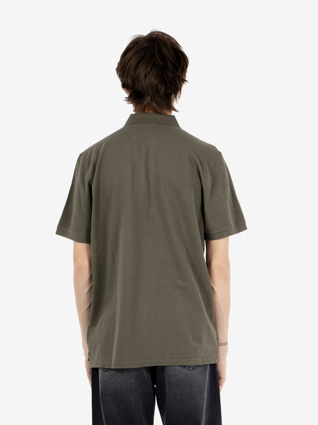 S/S Chase Pique Polo leaf/gold 