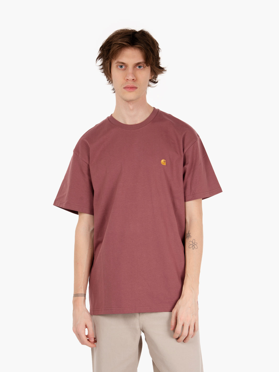 S/S Chase T-Shirt Dusky Pink / Gold 