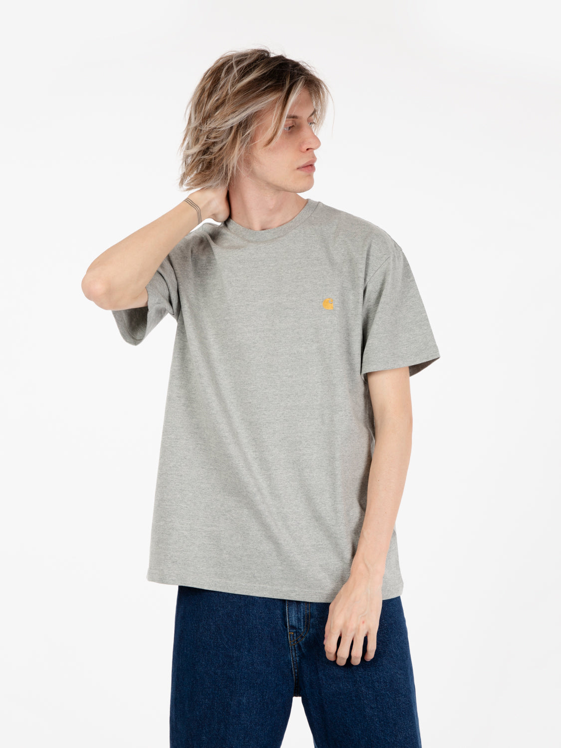 S/S Chase T-Shirt grey heather / gold