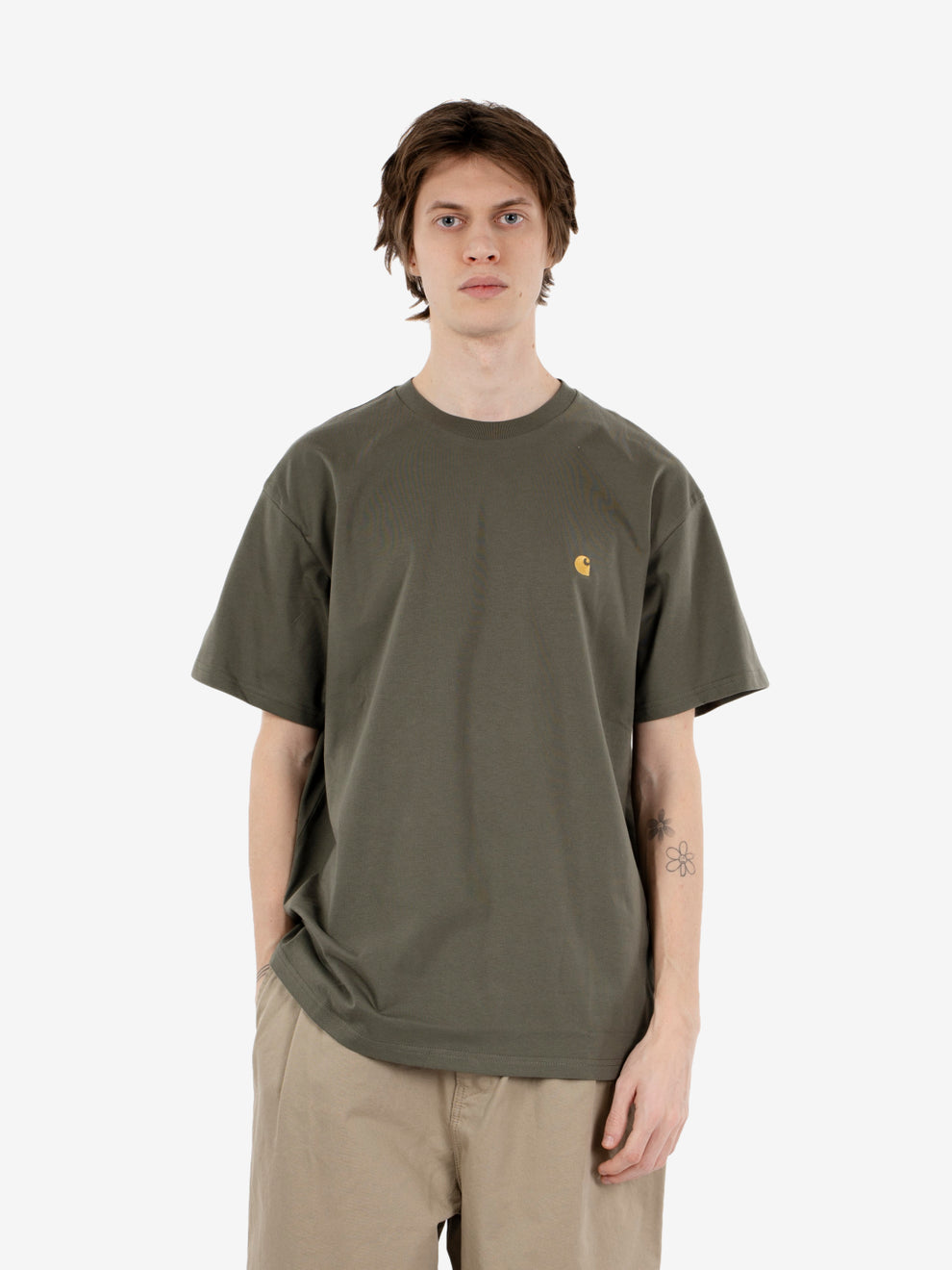 S/S Chase T-Shirt leaf / gold