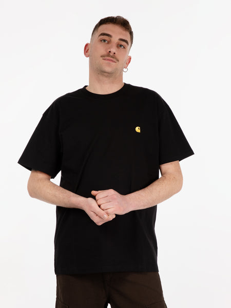 S/S Chase T-Shirt Loose Black / Gold