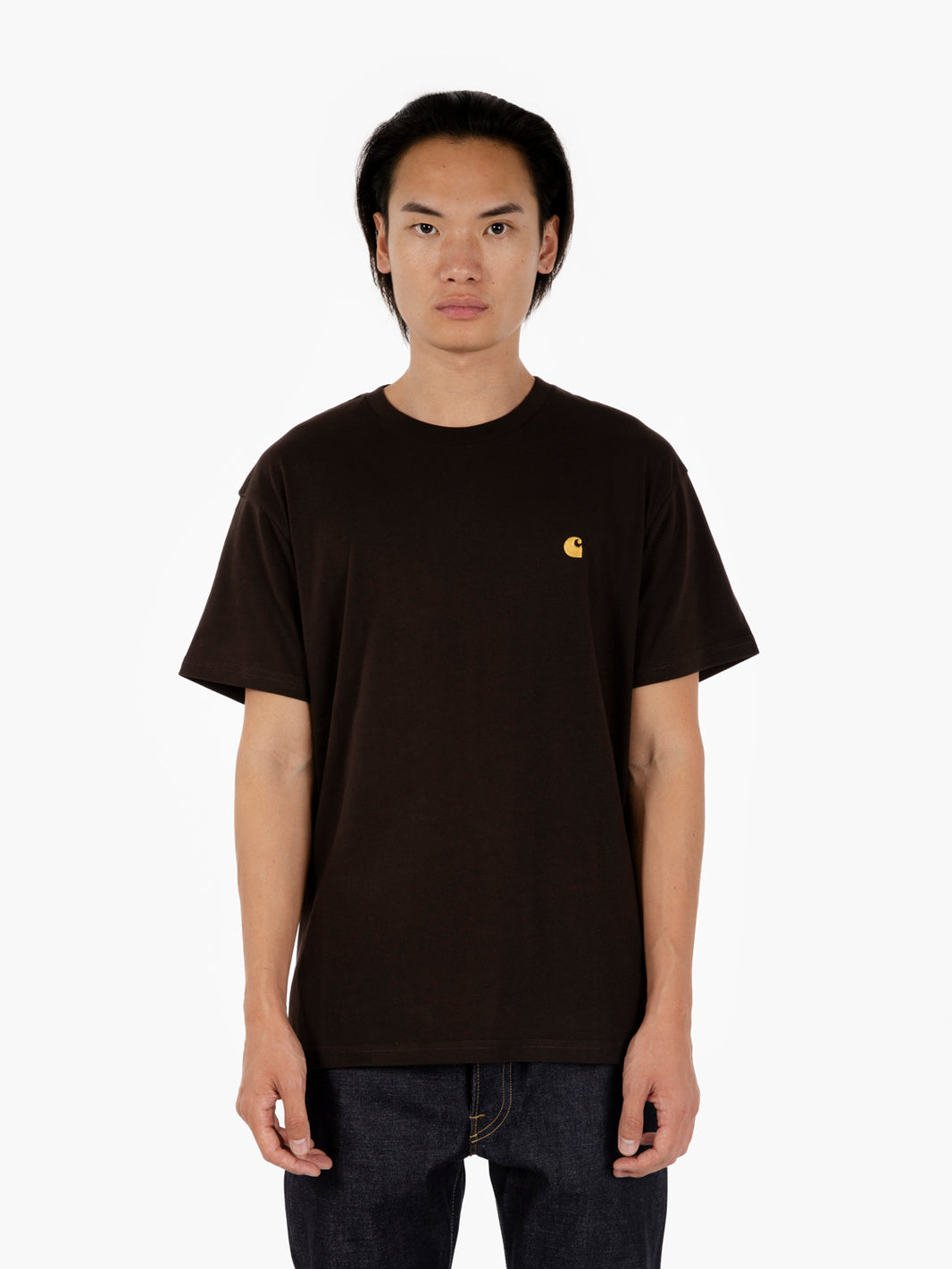 S/S Chase t-shirt tobacco / gold