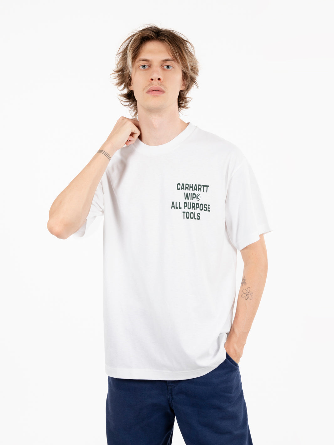 S/S Cross Screw t-shirt white 
