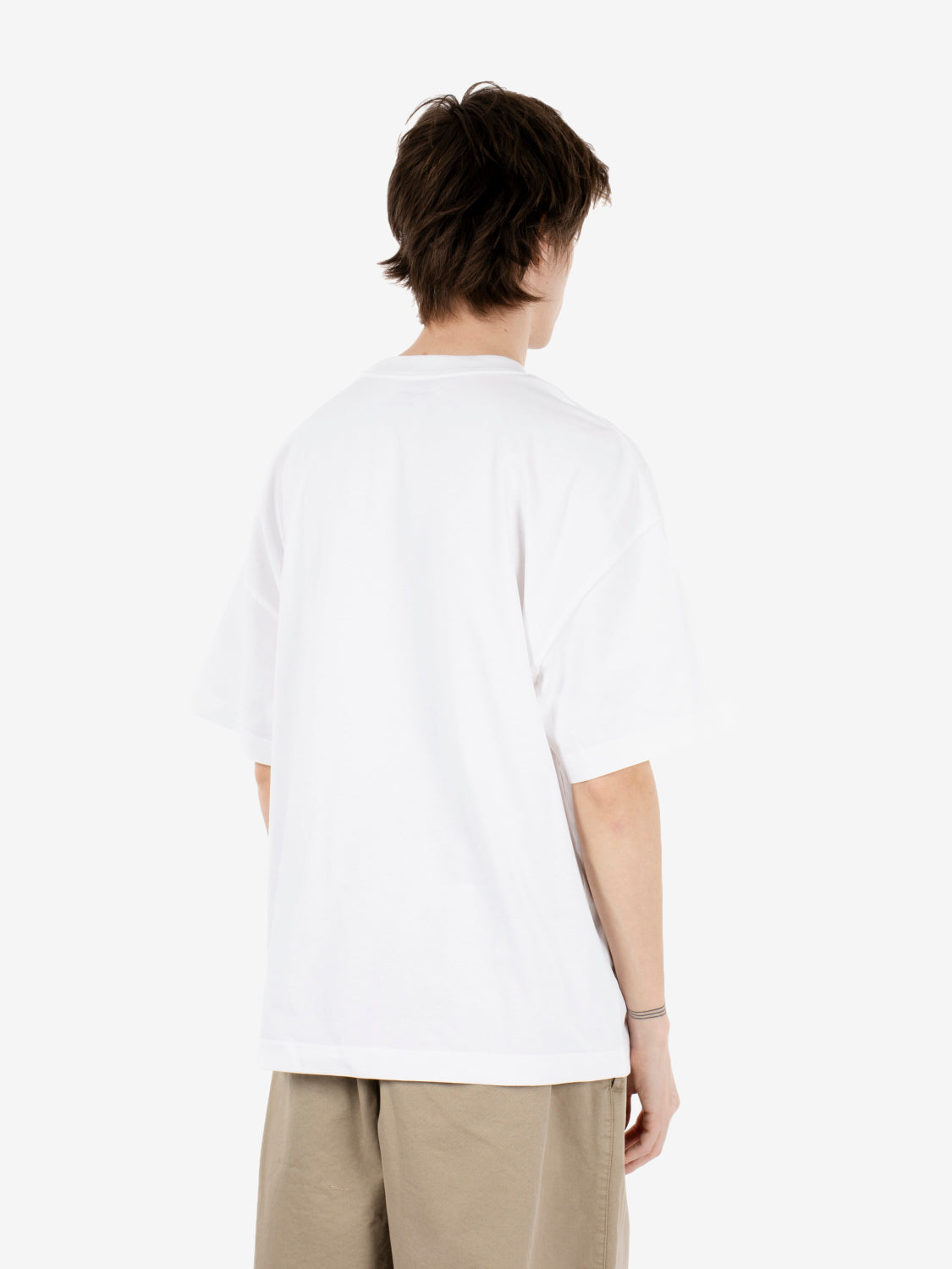 S/S Deconstructed label t-shirt white