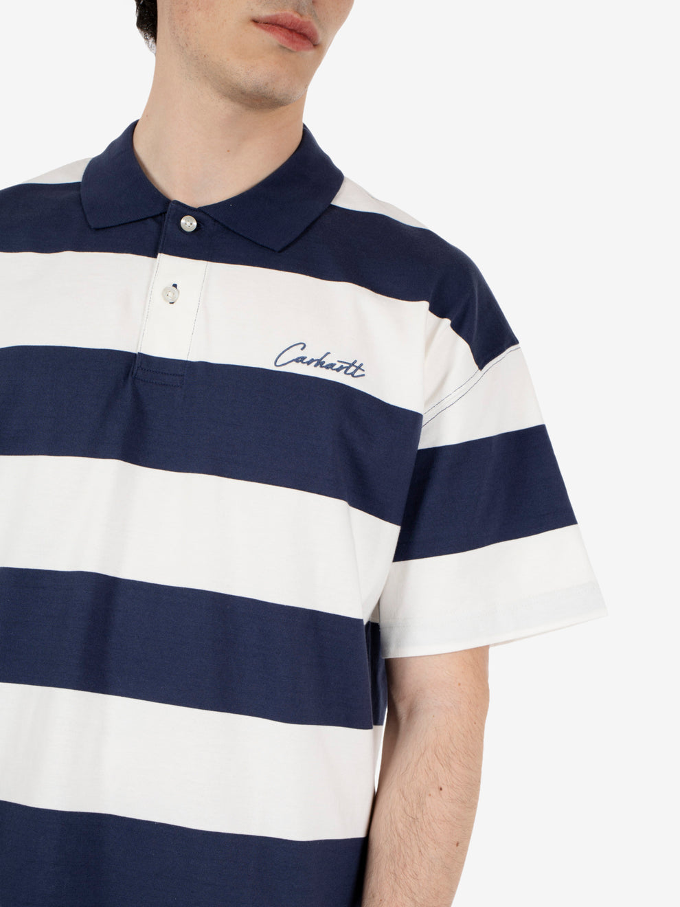 S/S Delray Polo delray stripe blue