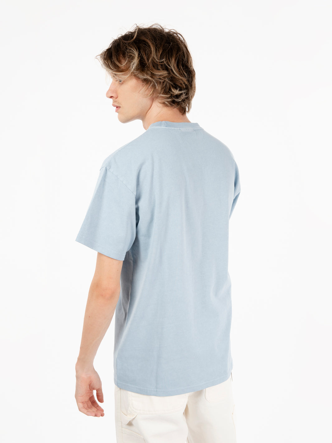 S/S Duster script misty sky t-shirt 
