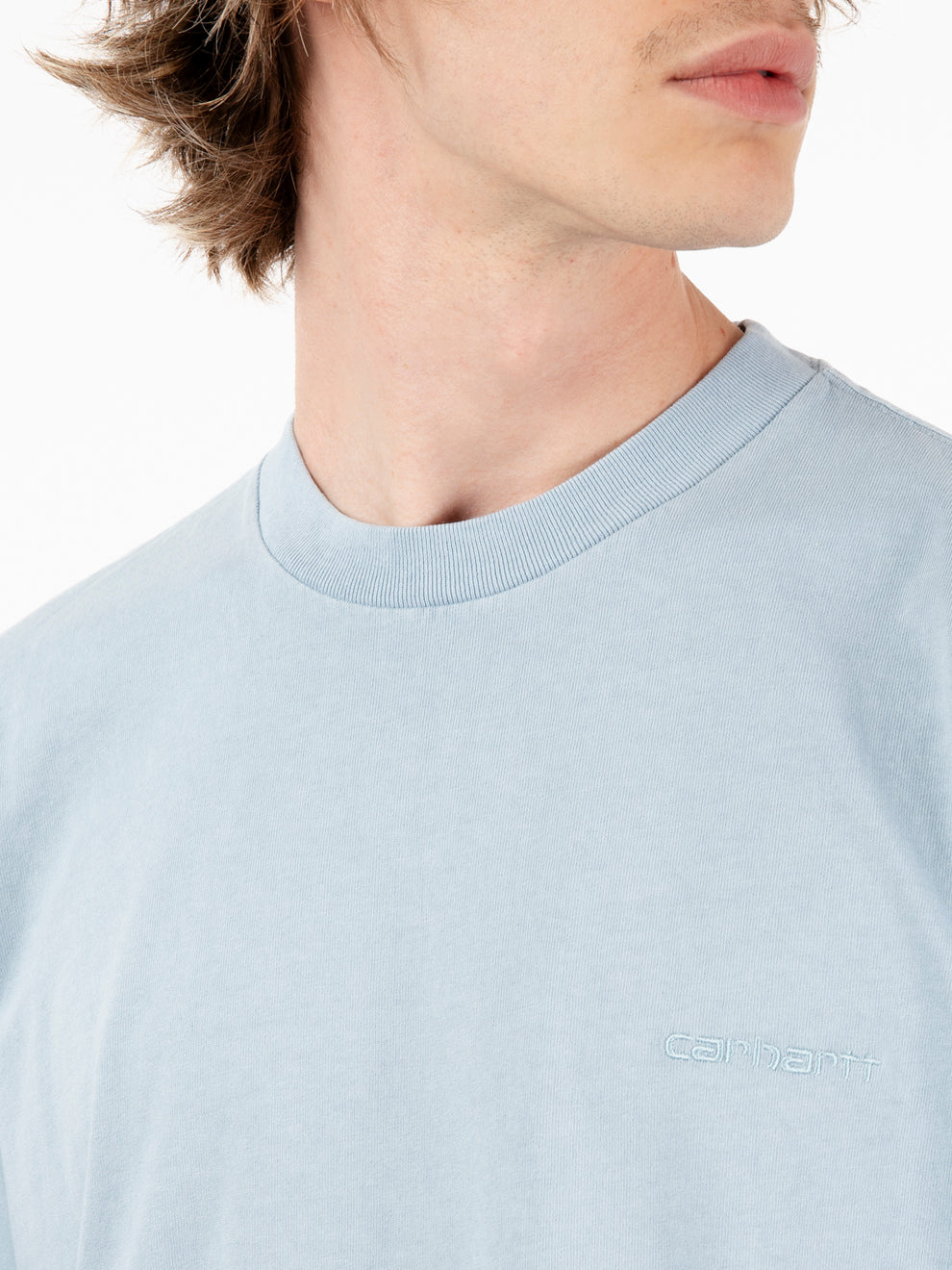 S/S Duster script misty sky t-shirt 