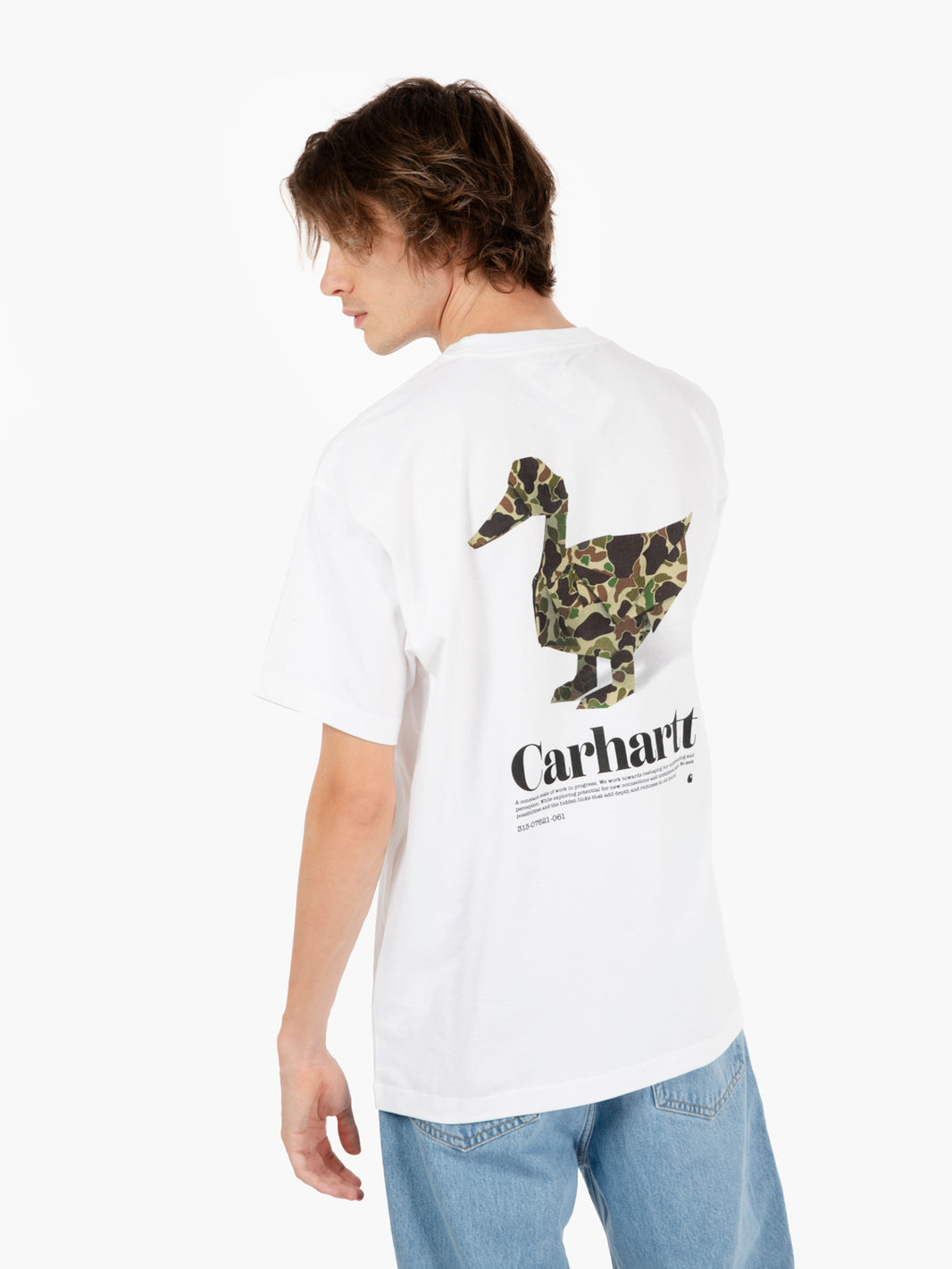 S/S fold duck t-shirt white 