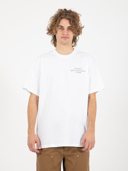 S/s formation t-shirt white / green