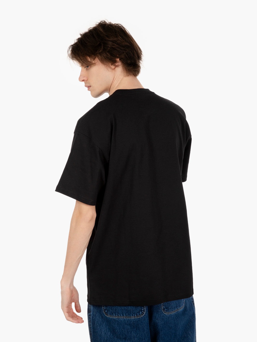 S/S Fragments Pocket t-shirt black / white