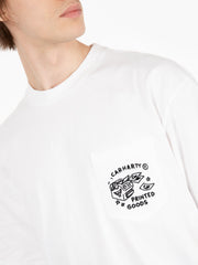 Carhartt WIP - S/S Fragments pocket t-shirt white / black