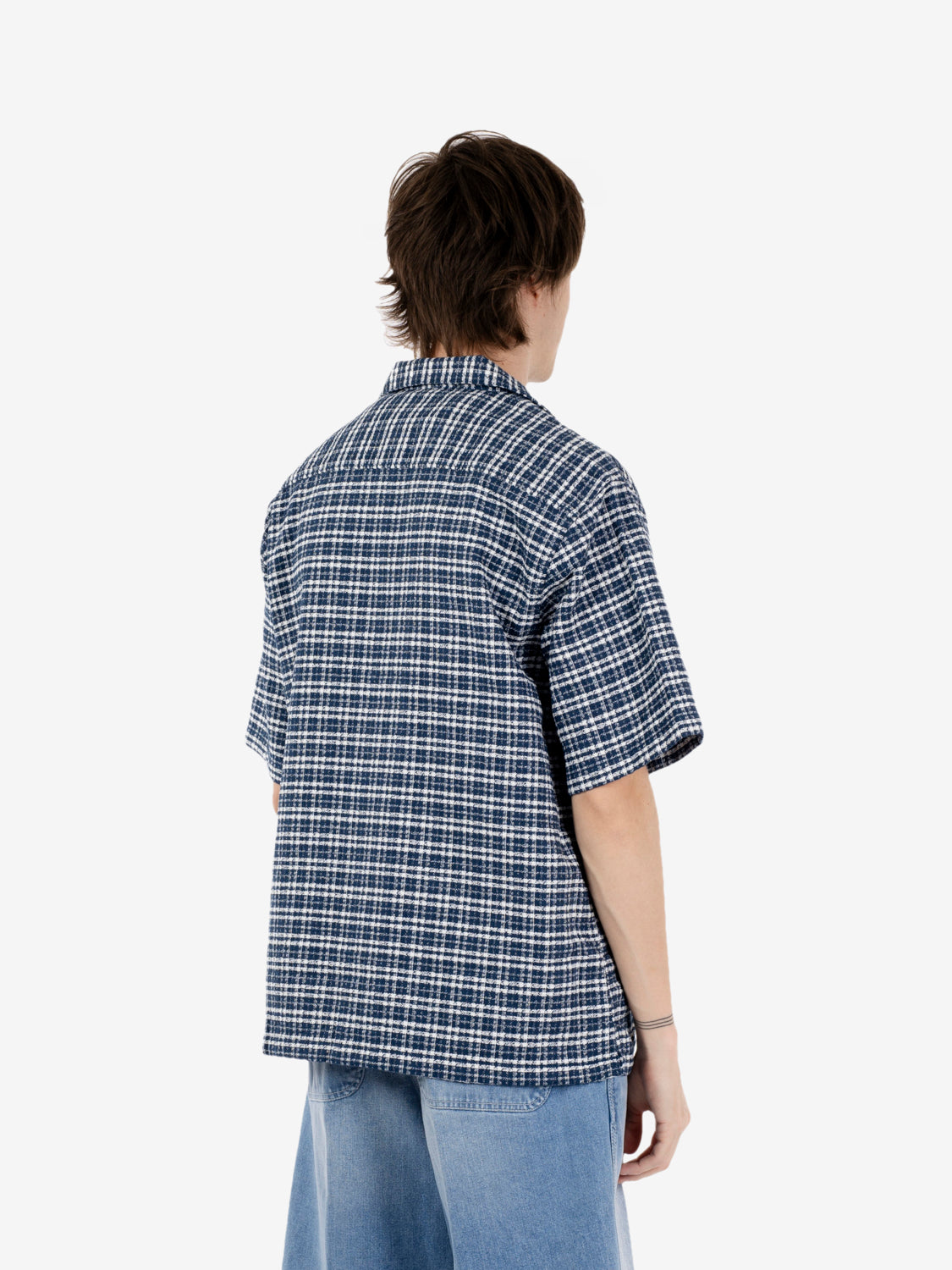 S/S Kander Shirt check / blue river