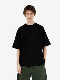 S/S Link Script T-Shirt black / white