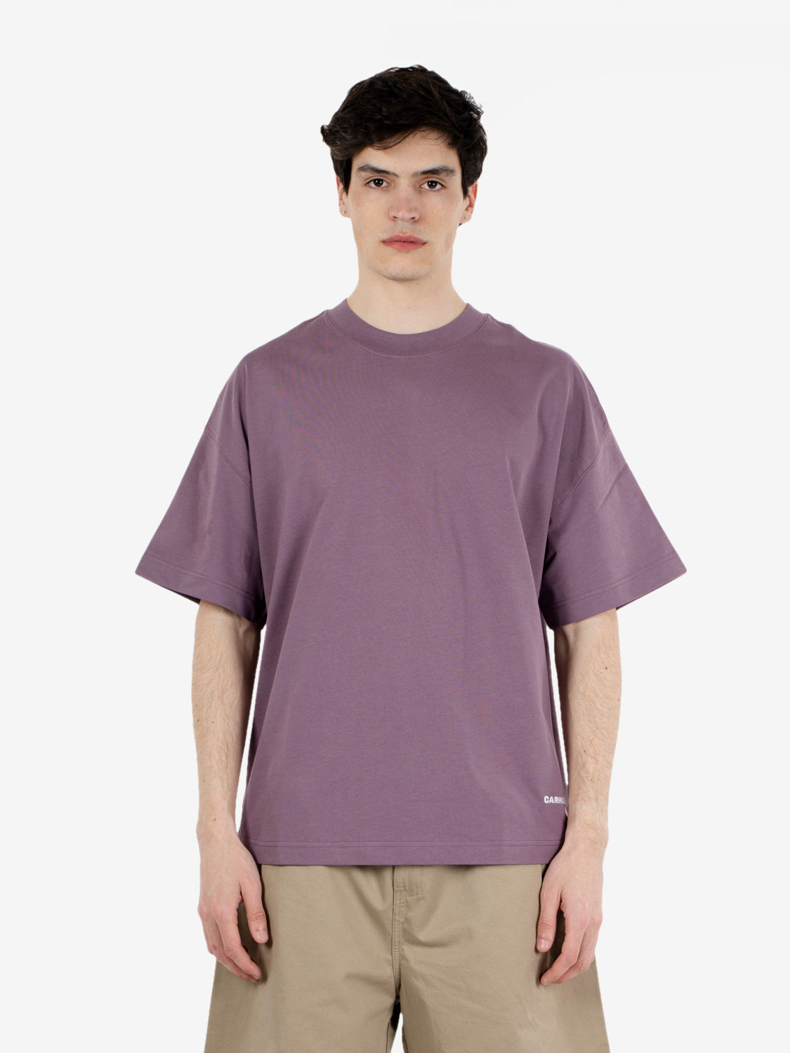 S/S Link Script T-Shirt phlox / white