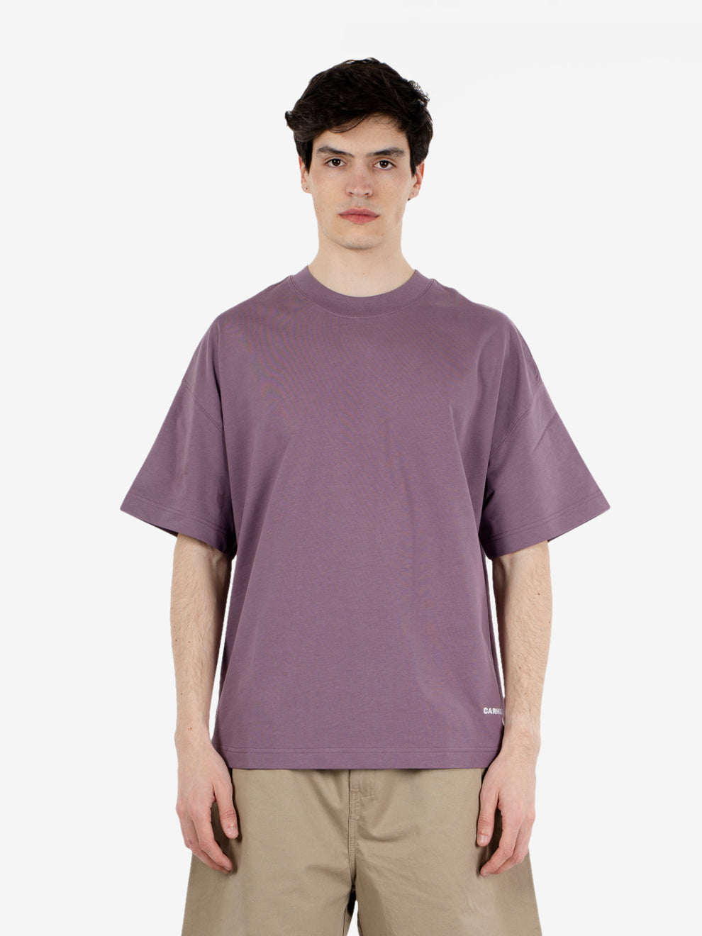 S/S Link Script T-Shirt phlox / white
