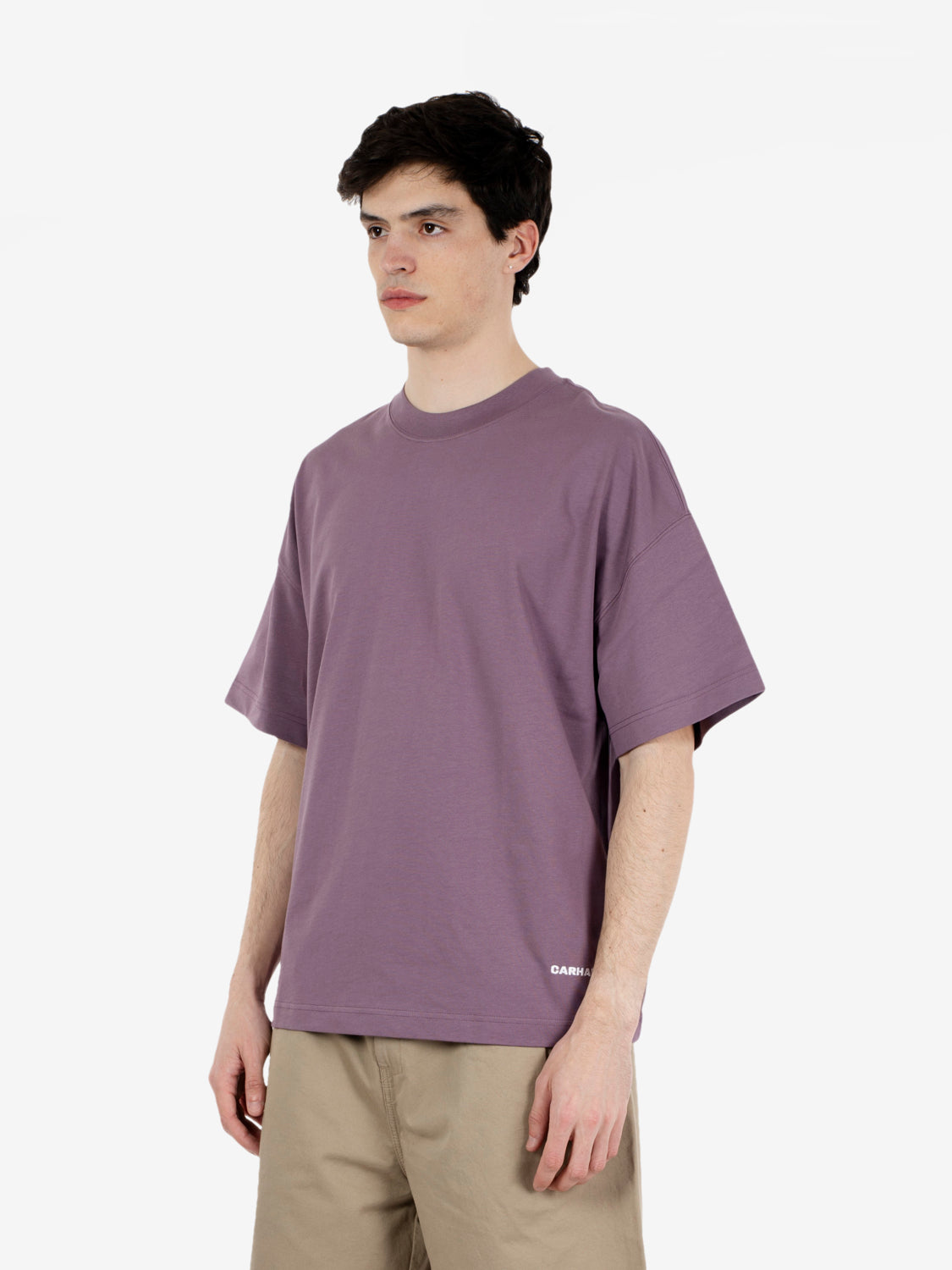 S/S Link Script T-Shirt phlox / white
