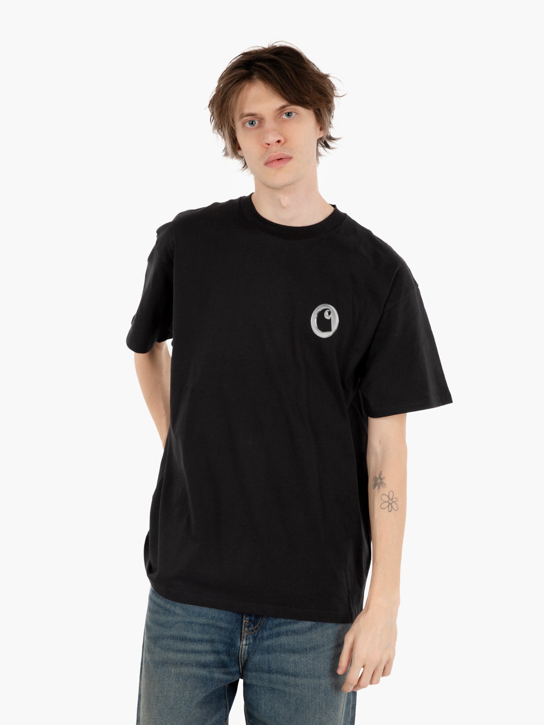 S/S Linked Charms t-shirt black / silver