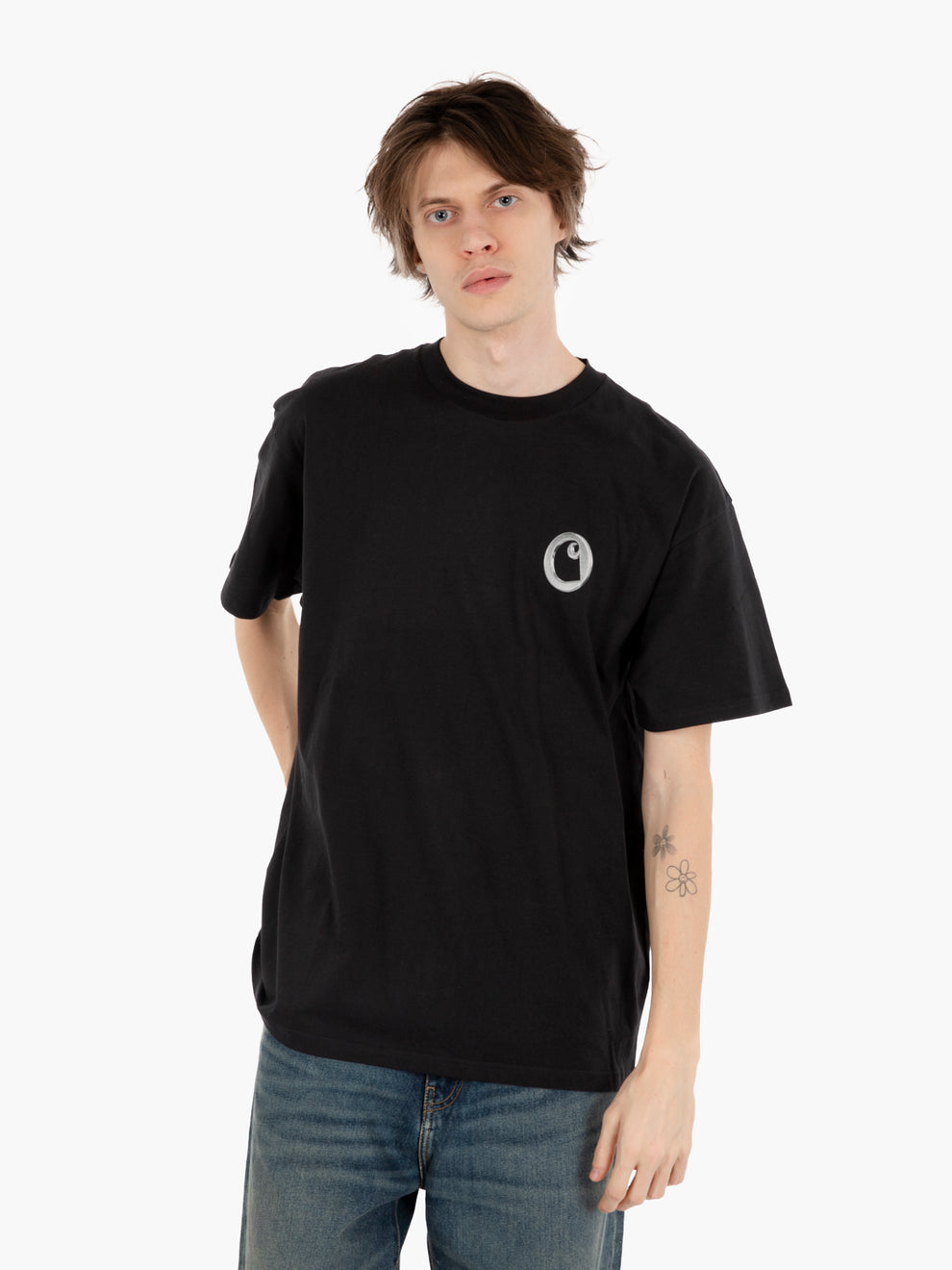 S/S Linked Charms t-shirt black / silver