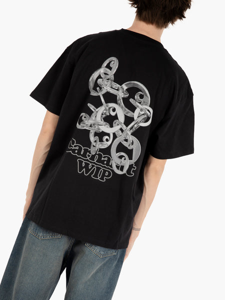 S/S Linked Charms t-shirt black / silver