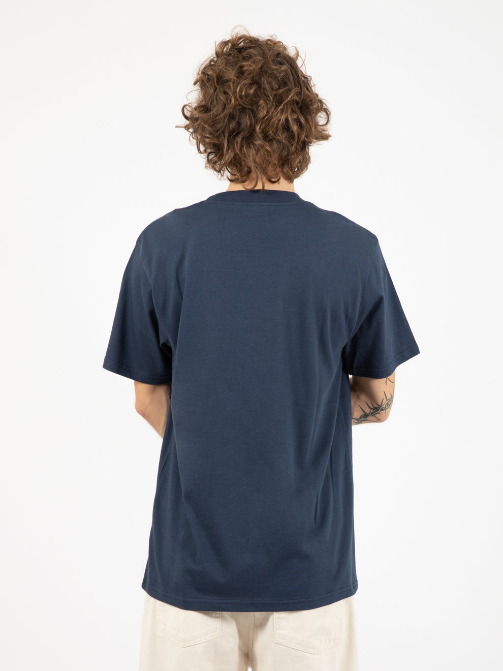 S/s liquid script t-shirt blue