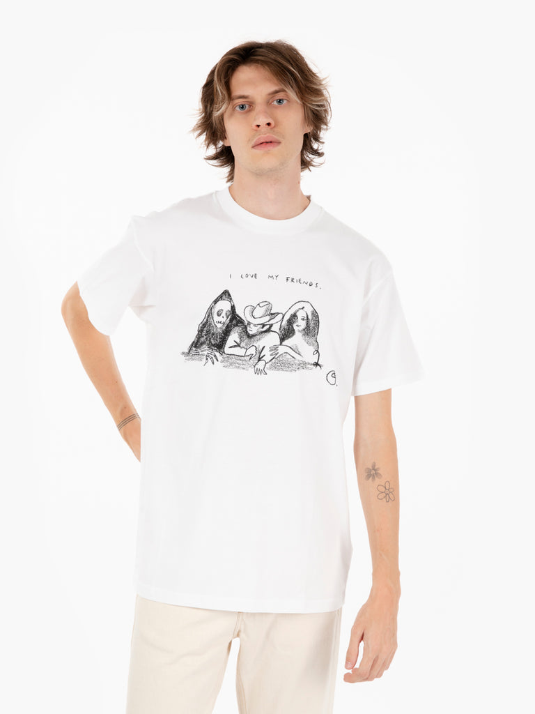 Carhartt WIP - S/s pepe friends t-shirt white / black